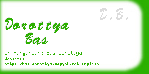 dorottya bas business card